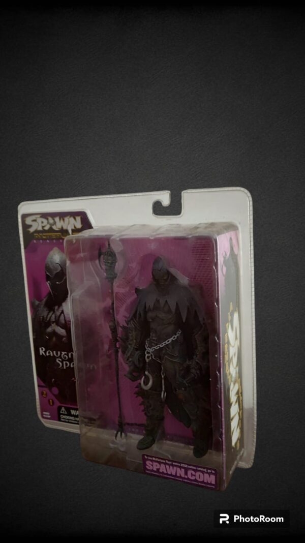 Raven Spawn series 21, Figura de colección vintage de la marca Mcfarlane Toys, Spawn Alternate Realities.