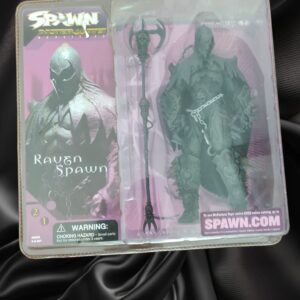 Raven Spawn series 21, Figura de colección vintage de la marca Mcfarlane Toys, Spawn Alternate Realities.