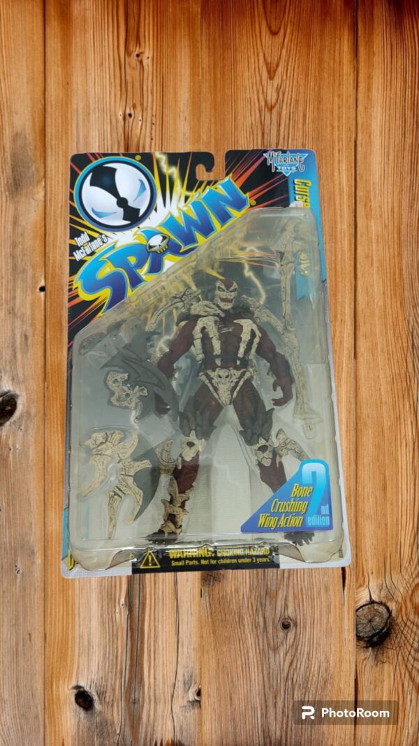 Figura vintage de la marca Mcfarlane Toys, Curse of the Spawn, Spawn Ultra Action Figures.