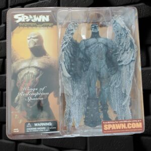 Figura de colección vintage, wings of redemption o alas de redención, un Spawn con alas de ángel. Marca Mcfarlane Toys.