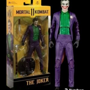 Figura de colección del Joker, aquel mítico villano que marco la historia de los cómics de DC, figura de la marca Mcfarlane Toys.