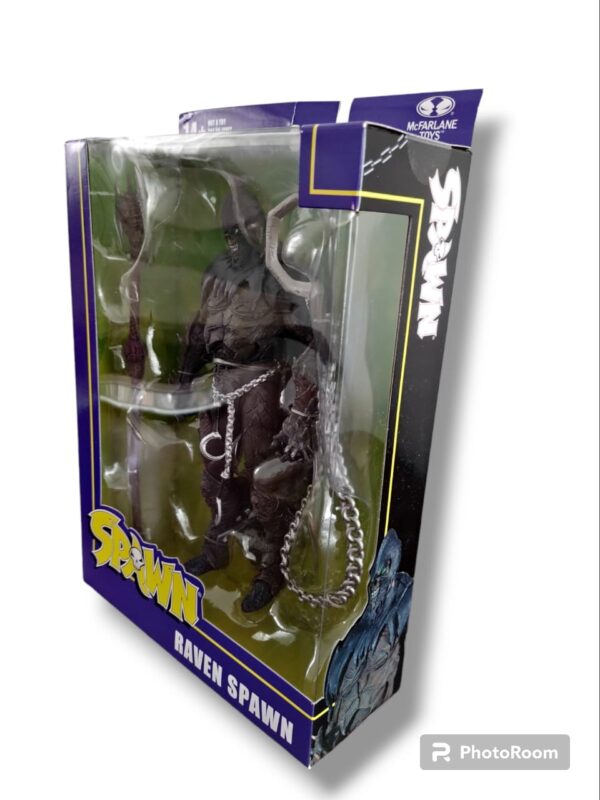 Figura de Raven Spawn de la marca Mcfarlane Toys, nueva versión.