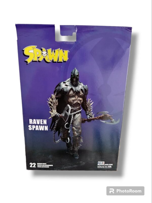 Figura de Raven Spawn de la marca Mcfarlane Toys, nueva versión.