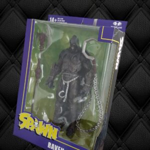 Figura de Raven Spawn de la marca Mcfarlane Toys, nueva versión.